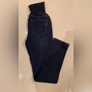 Jessica Simpson Maternity Jeans Sz S Petite. Like new dark blue